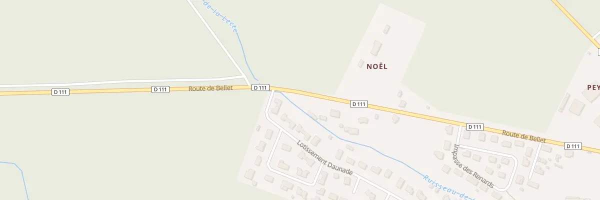 Plan du 32 Rte de Beliet à Saint-Magne