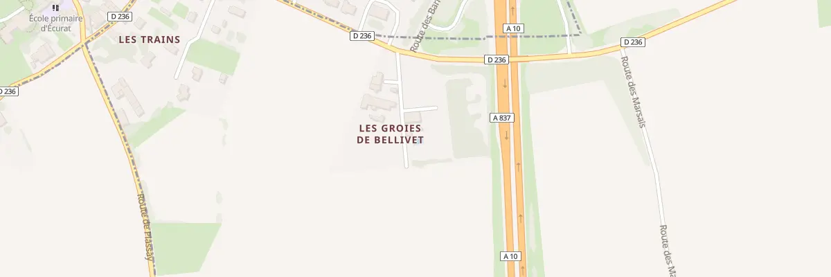 Plan du 3 Che des Groies de Bellivet à Saintes