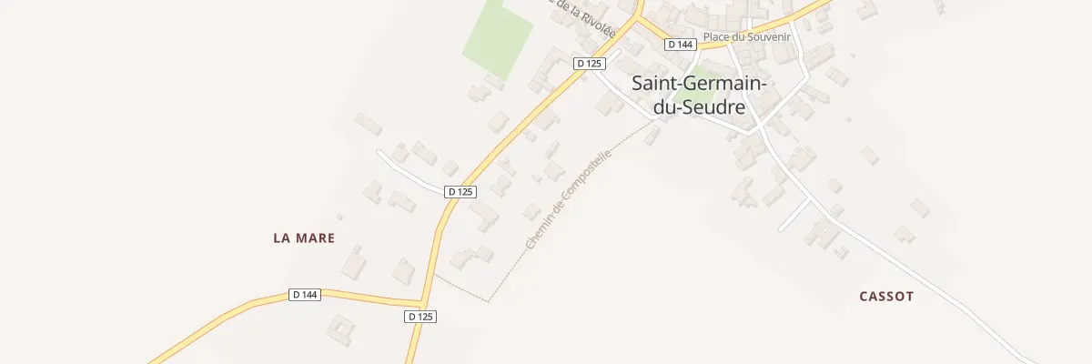 Plan du 2 Che de Compostelle à Saint-Germain-du-Seudre
