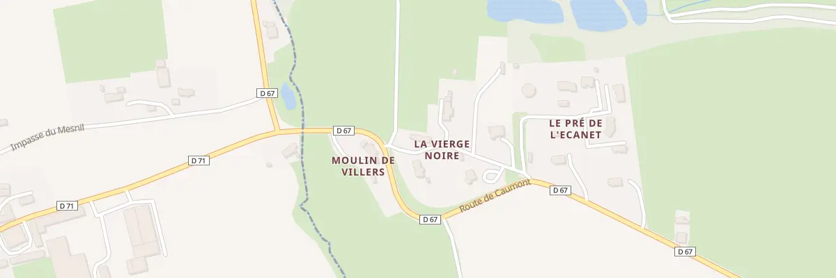 Plan du 6 Che de la Vierge Noire à Villers-Bocage