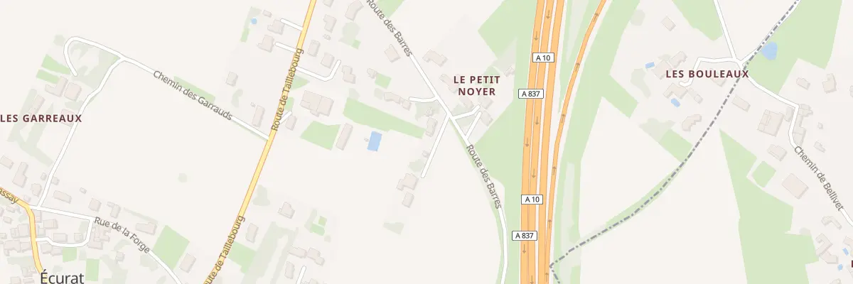 Plan du 8 Rte des Barres à Écurat
