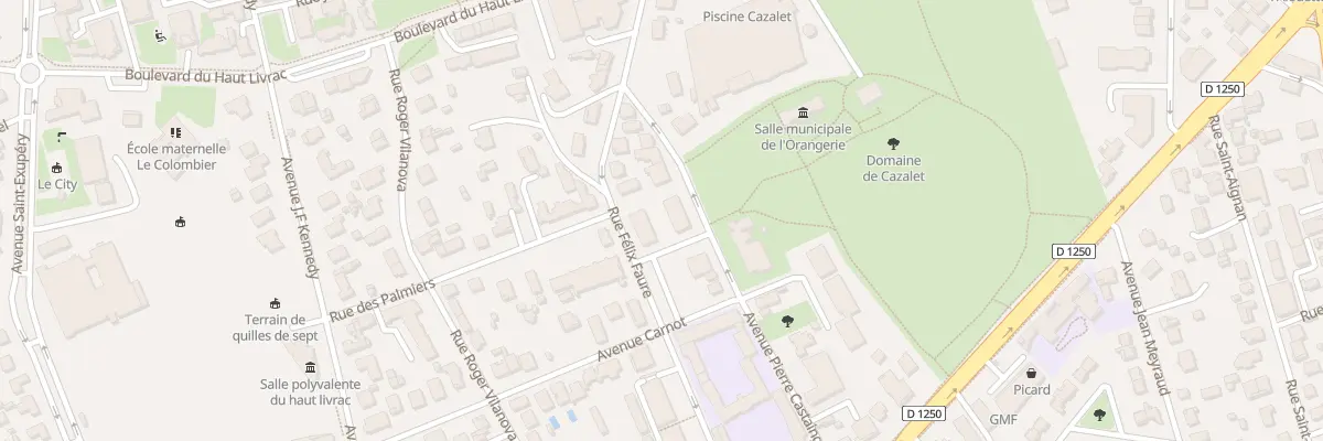 Plan du 20 Rue Félix Faure à Pessac