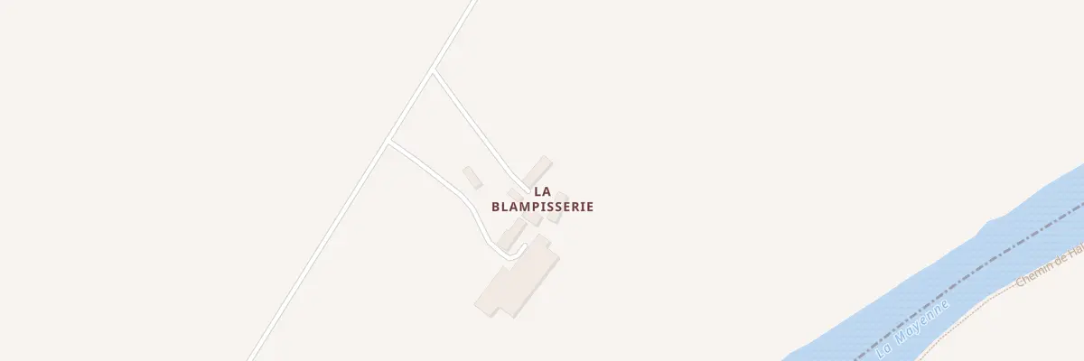 Plan du 2 La Blampisserie à Contest