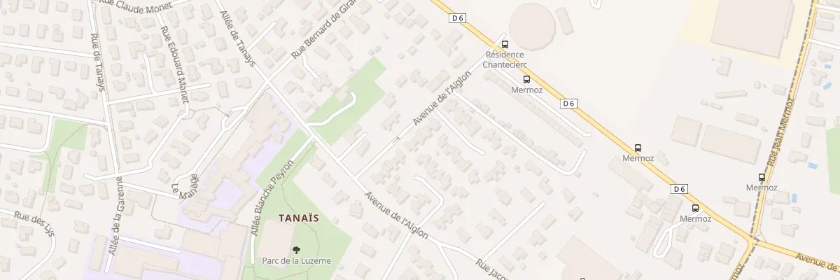 Plan du 6 Av de l’Aiglon au Haillan