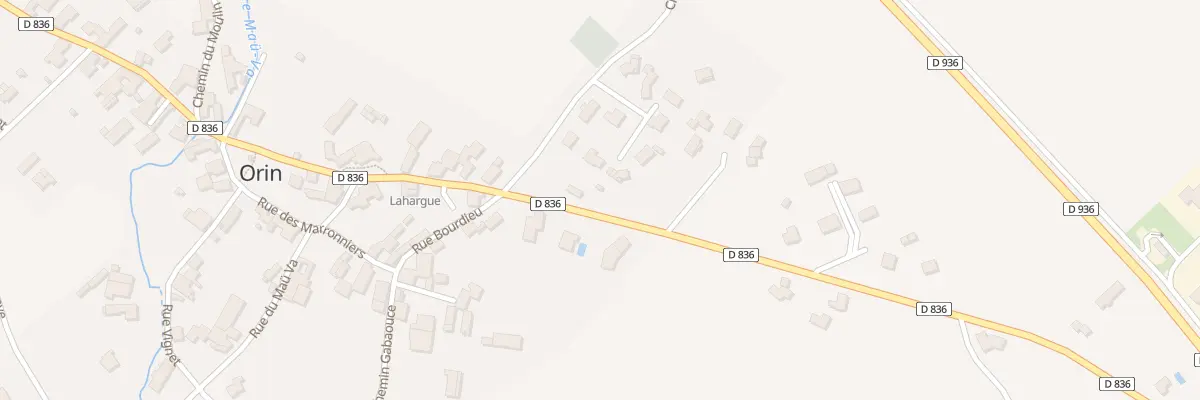 Plan du 1 Che du Gave à Orin