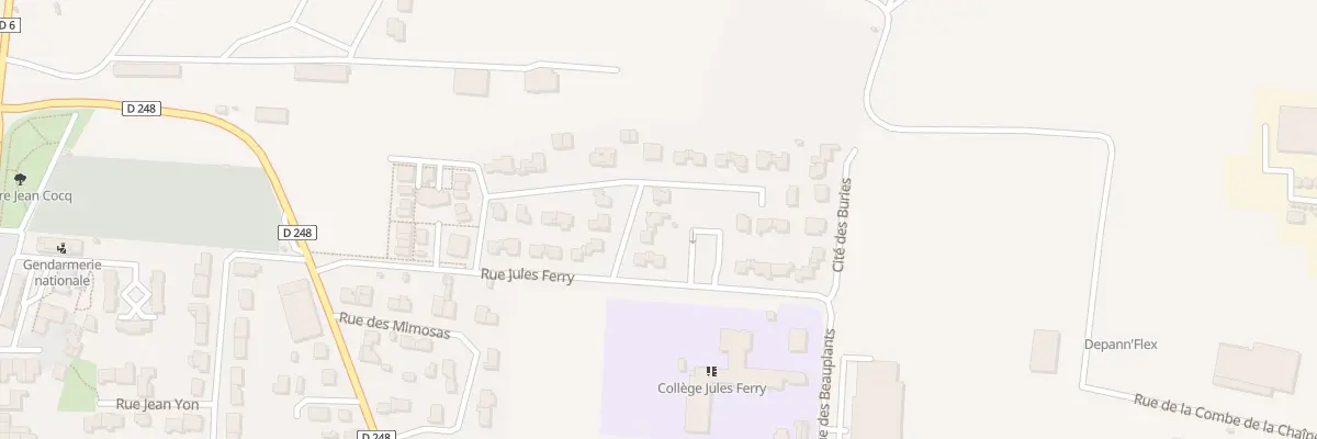 Plan du 23 Rue des Rosiers à Gémozac