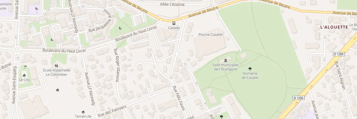 Plan du 28B Rue Félix Faure à Pessac