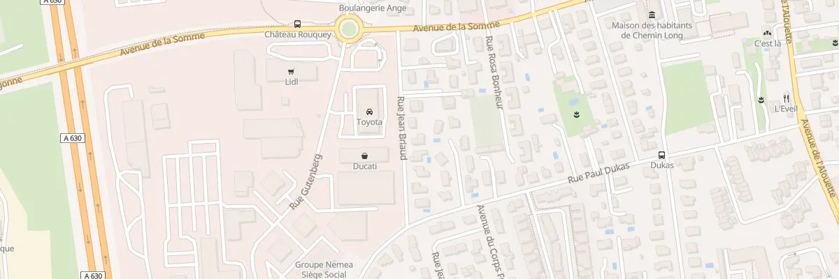 Plan du 9012 Rue Jean Briaud à Mérignac