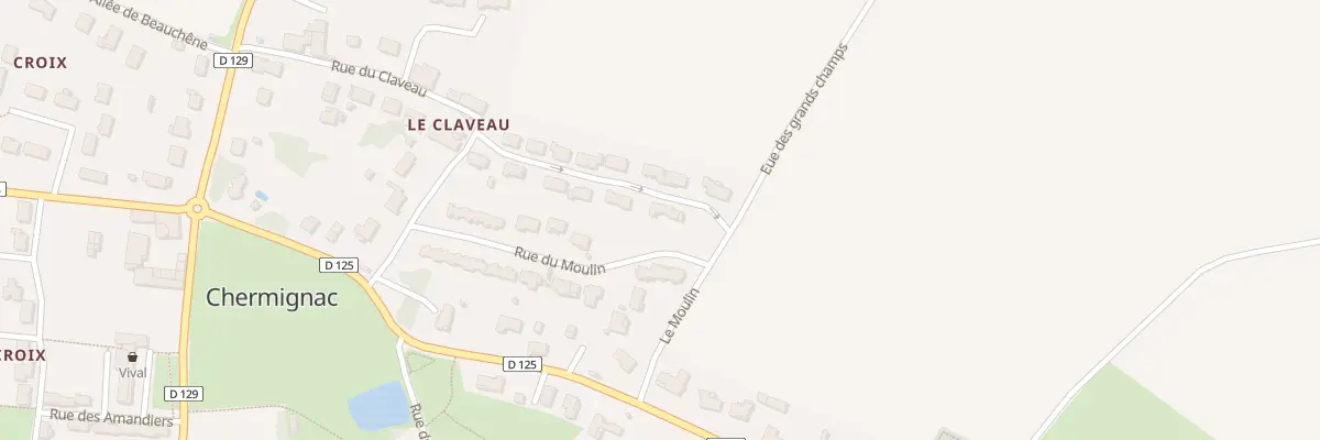 Plan du 12 Rue des Meuniers à Chermignac