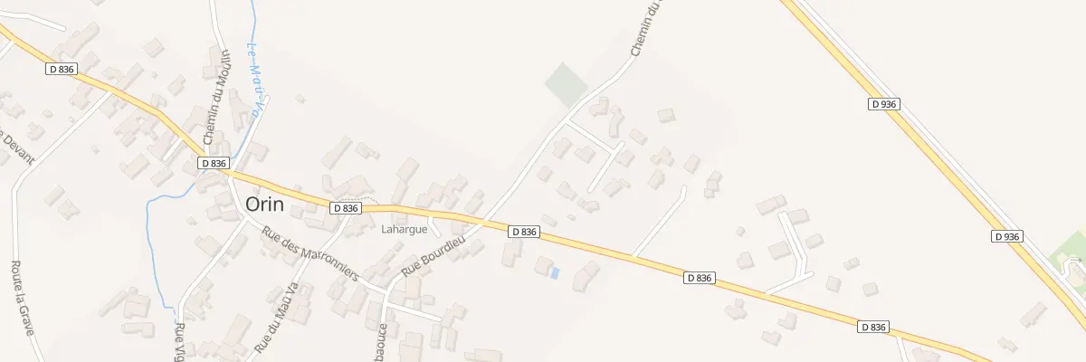 Plan du 3 Che du Gave à Orin