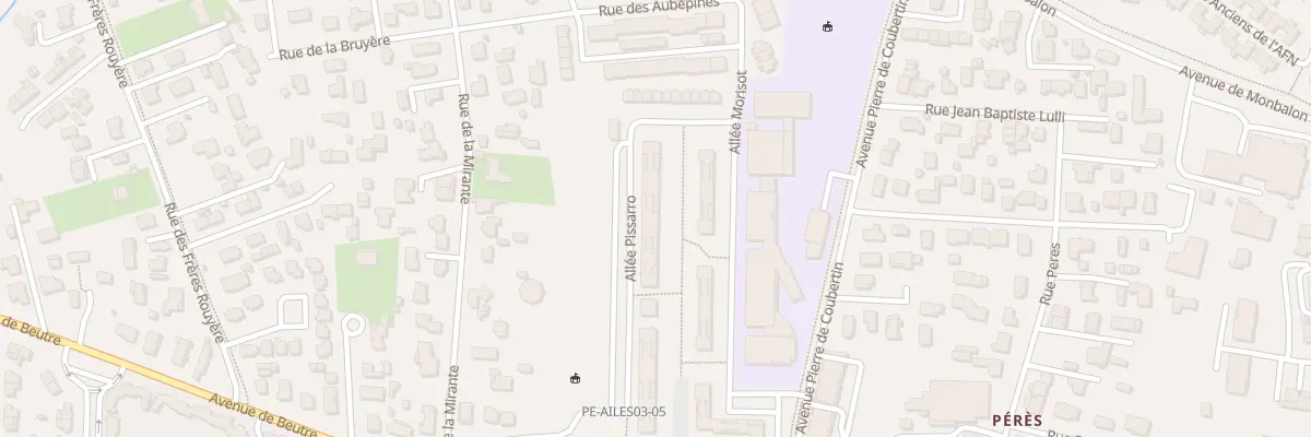 Plan du 4 All Pissarro à Pessac