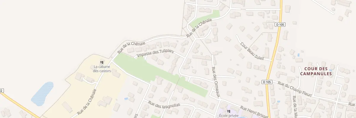 Plan du 11 Rue des Camélias à Longuenée-en-Anjou