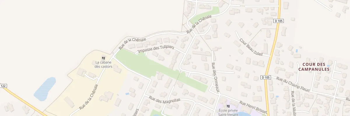 Plan du 9 Rue des Camélias à Longuenée-en-Anjou