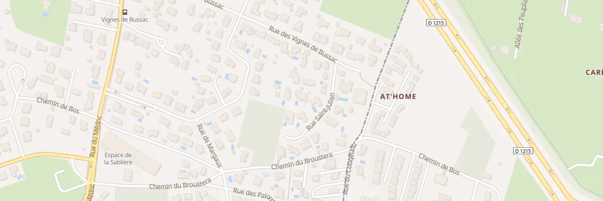 Plan du 7 Rue Saint Julien au Haillan