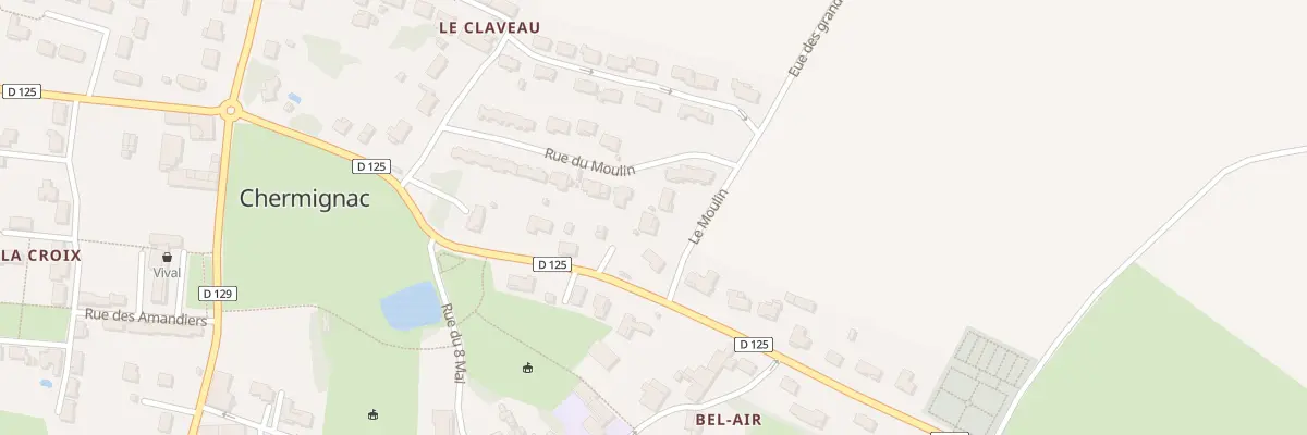 Plan du 20 Rue du Moulin à Chermignac