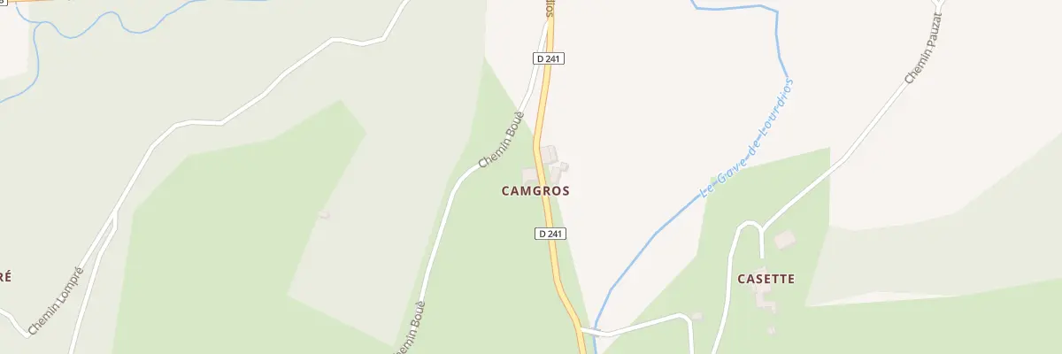 Plan du 5076 Boue et Camgros à Issor