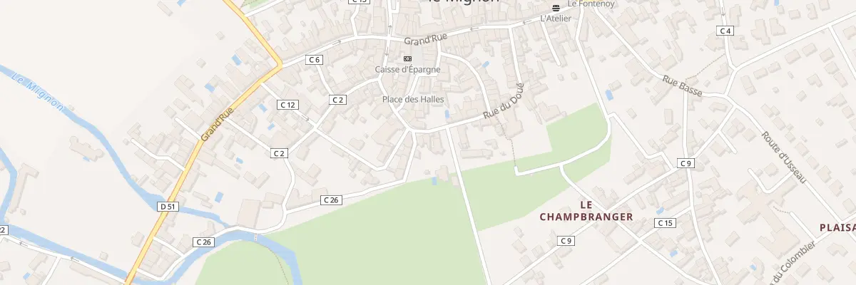Plan du 28 Rue du Doué à Mauzé-sur-le-Mignon