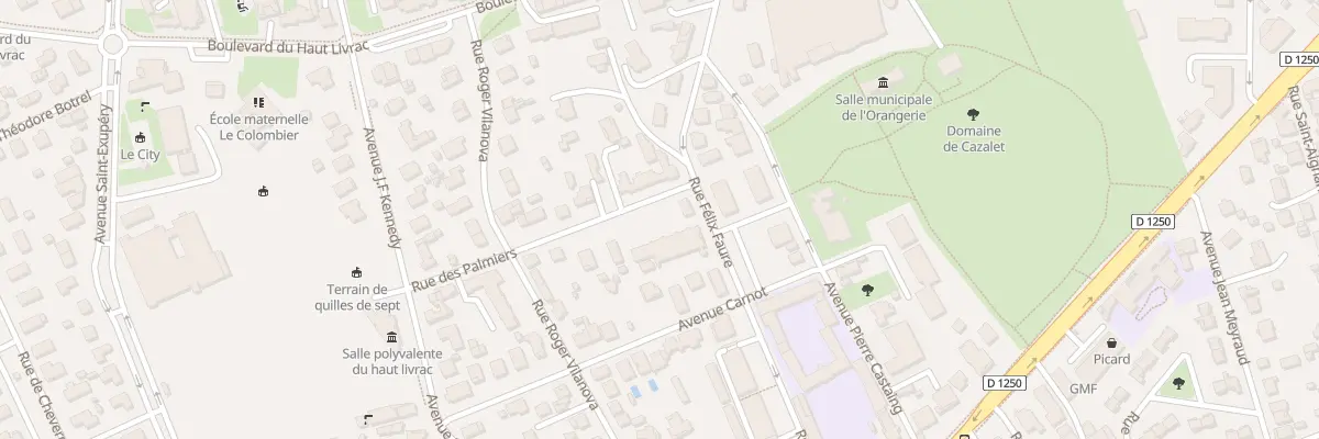 Plan du 25 Rue Félix Faure à Pessac