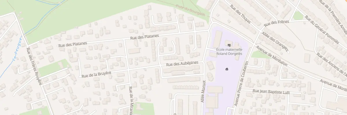 Plan du 8 All des Lauriers à Pessac