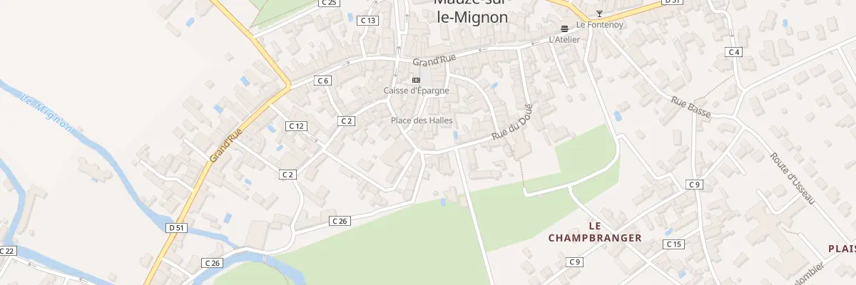Plan du 18 Pl des Halles à Mauzé-sur-le-Mignon