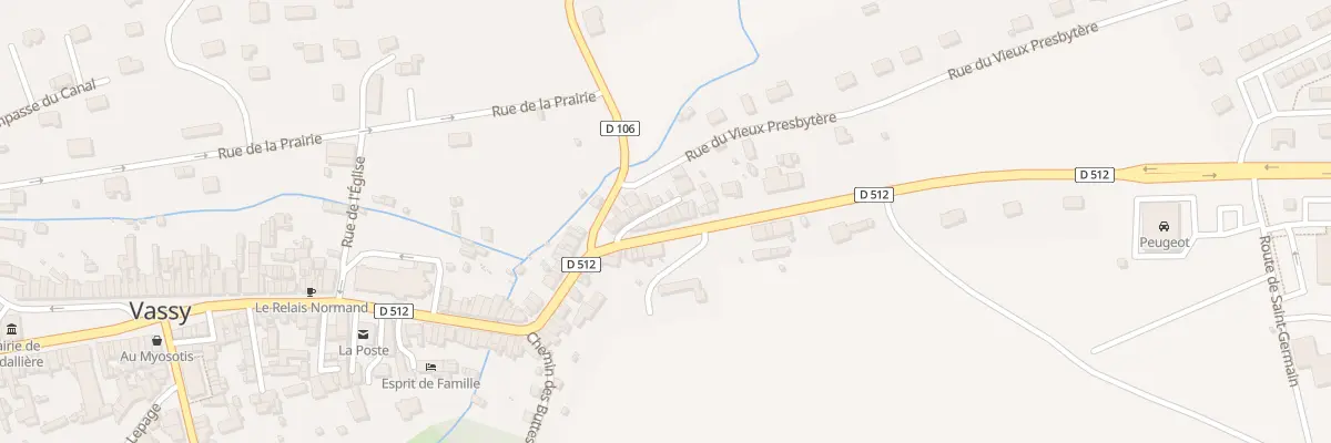 Plan du 30 Rue Francois Caulet Vassy à Valdallière