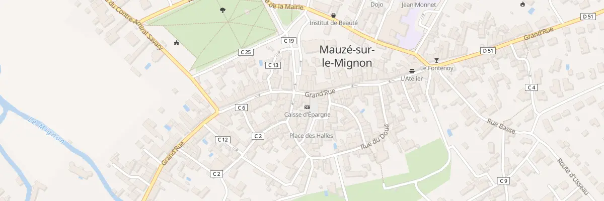 Plan du 91 Grand Rue à Mauzé-sur-le-Mignon
