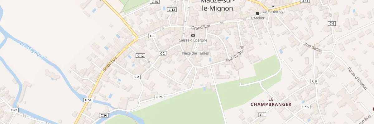 Plan du 36 Rue du Doué à Mauzé-sur-le-Mignon