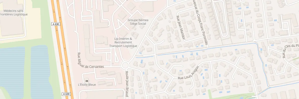 Plan du 100 Rue Louis Aragon à Mérignac