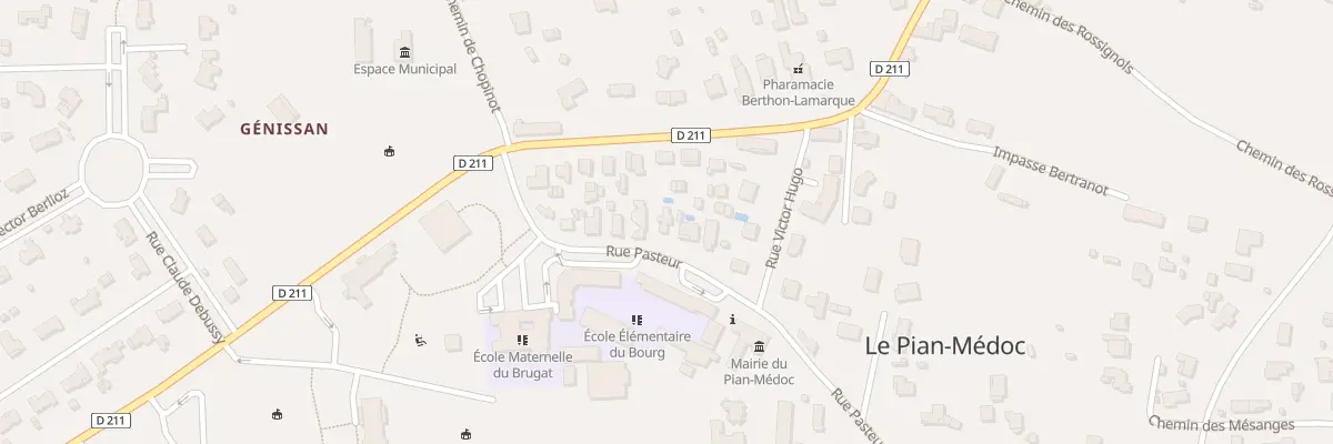 Plan du 155 Rue Pasteur au Pian-Médoc