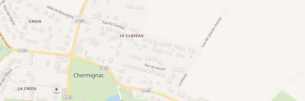 Plan du 6 Rue des Meuniers à Chermignac