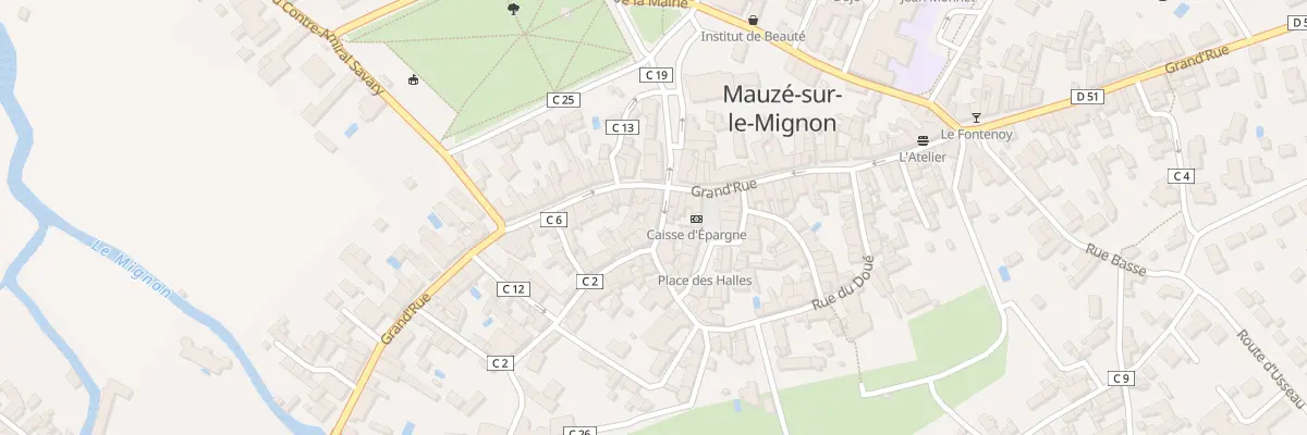 Plan du 50 Rue du Doué à Mauzé-sur-le-Mignon