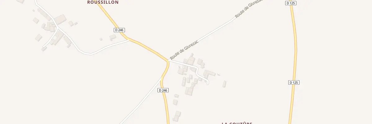 Plan du 1 Rte de Givrezac à Saint-Germain-du-Seudre