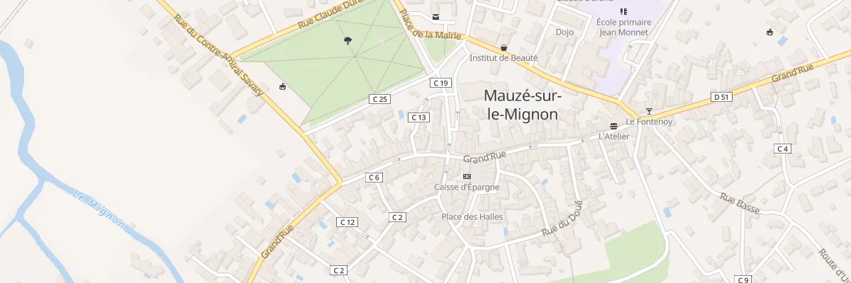 Plan du 100 Grand Rue à Mauzé-sur-le-Mignon