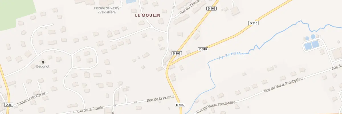 Plan du 5 Rue du College - Vassy à Valdallière