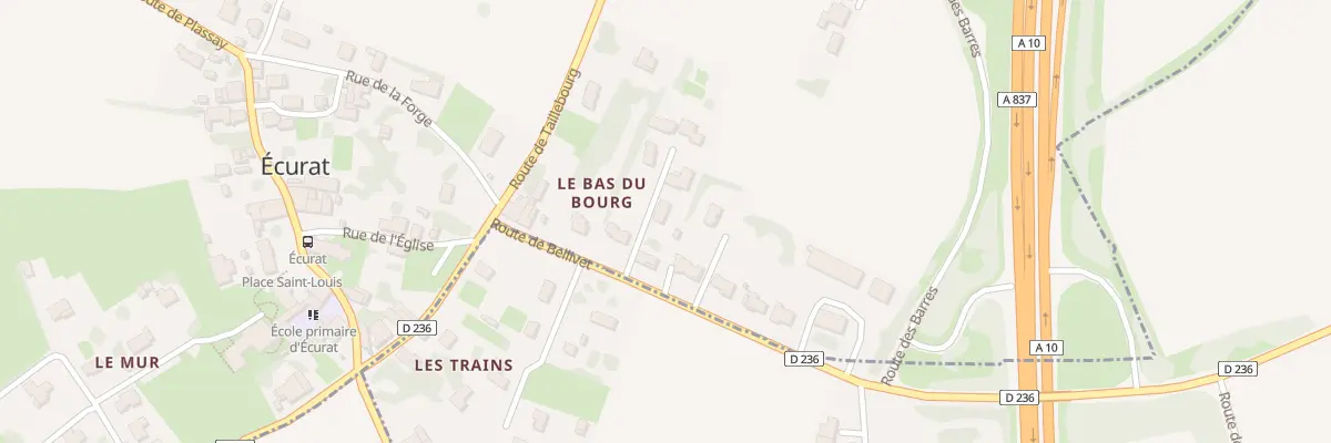 Plan du 2 Imp la Bataille à Écurat