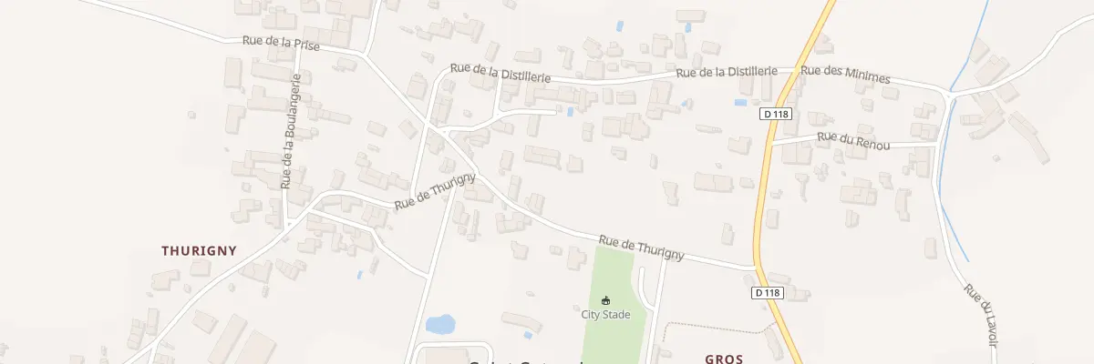 Plan du 18 Rue de Thurigny à Saint-Saturnin-du-Bois