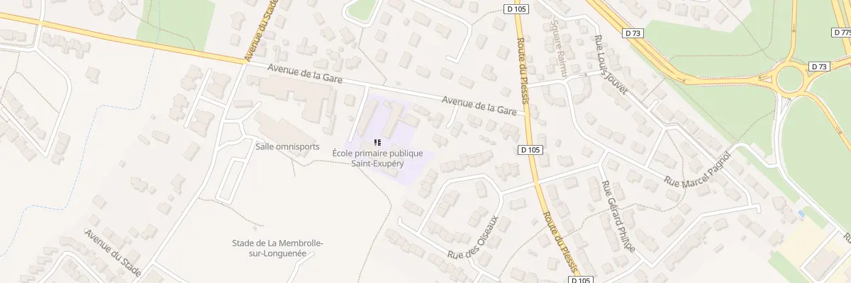 Plan du 17 Av de la Gare à Longuenée-en-Anjou