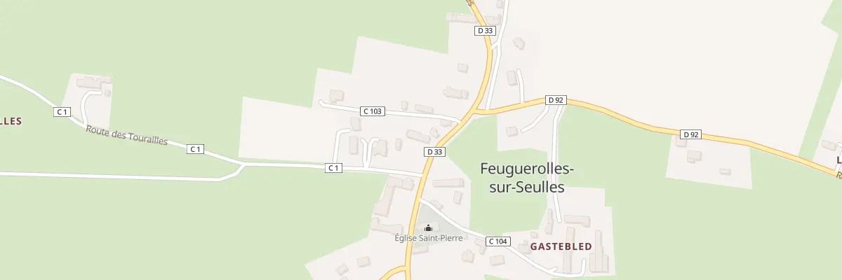 Plan du 720 Rte de Feuguerolles- Feuguerol à Aurseulles