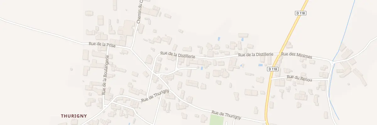 Plan du 13 Rue de la Distillerie à Saint-Saturnin-du-Bois