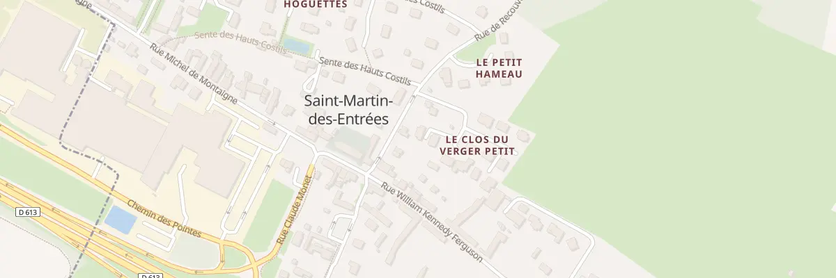 Plan du 2 Rue des Poiriers à Saint-Martin-des-Entrées