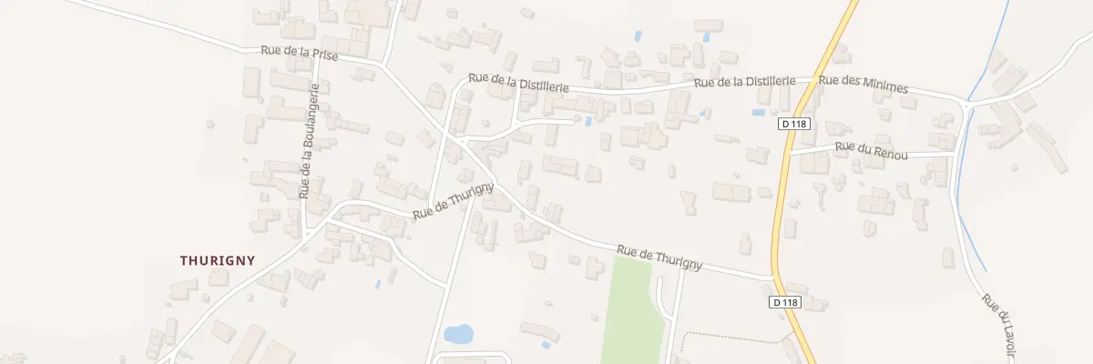 Plan du 20 Rue de Thurigny à Saint-Saturnin-du-Bois