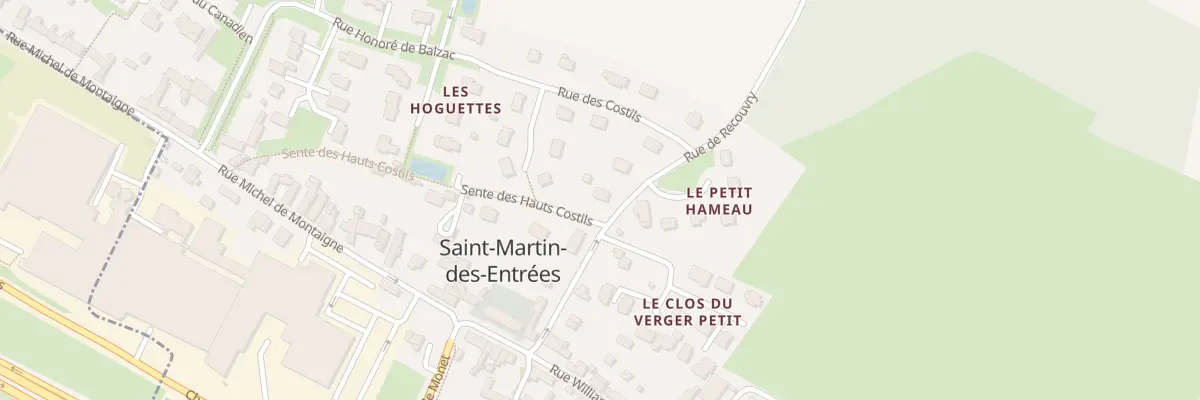 Plan du 8 Rue de Recouvry à Saint-Martin-des-Entrées