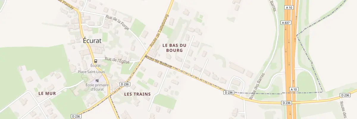 Plan du 7 Rte de Bellivet à Écurat