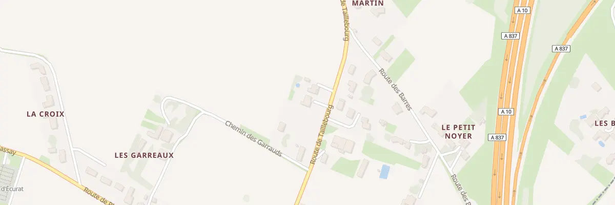 Plan du 21 Rte de Taillebourg à Écurat