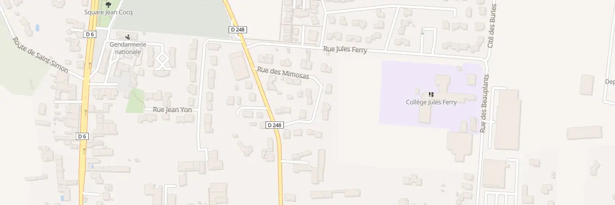 Plan du 8 Rue des Mimosas à Gémozac