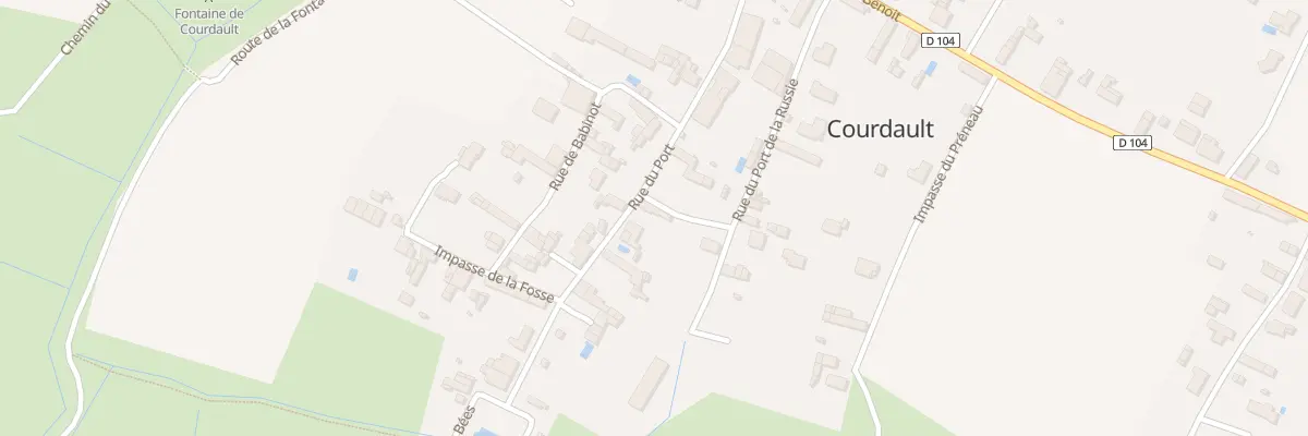 Plan du 43 Rue du port à Bouillé-Courdault