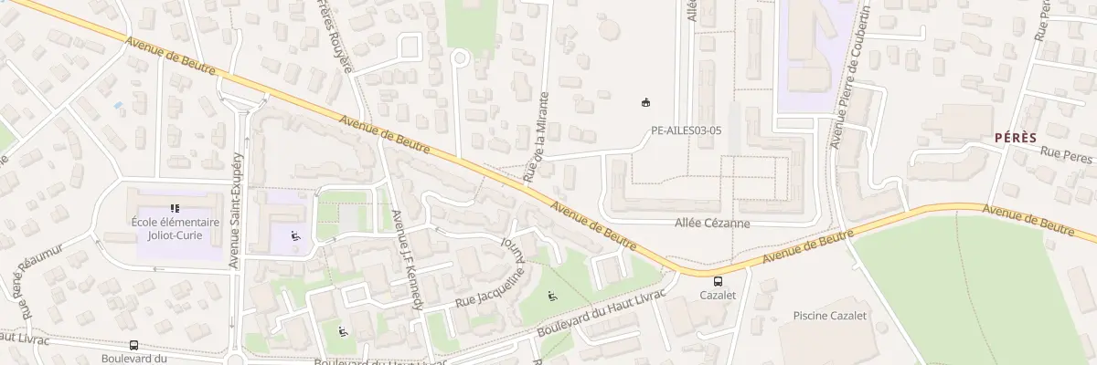 Plan du 46B Av de Beutre à Pessac