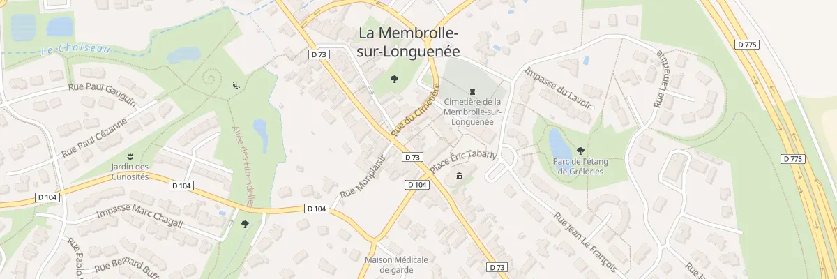 Plan du 44 Rue Charles de Gaulle à Longuenée-en-Anjou