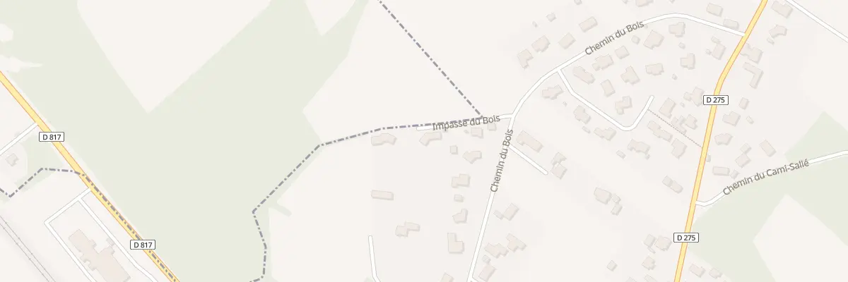 Plan du 1 Imp du Bois Gouze à Mont