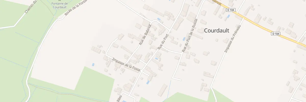 Plan du 46 Rue du port à Bouillé-Courdault